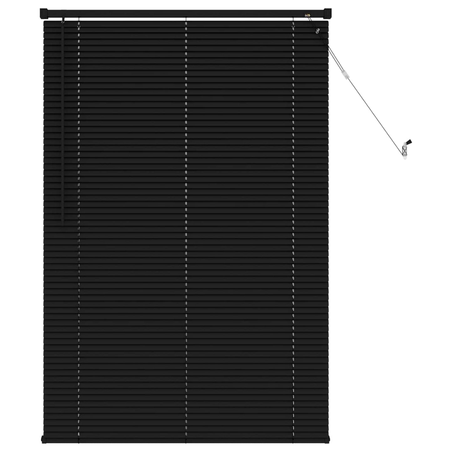 vidaXL Βενετσιάνικη Σκίαση Μαύρο 150 x 70 cm PVC