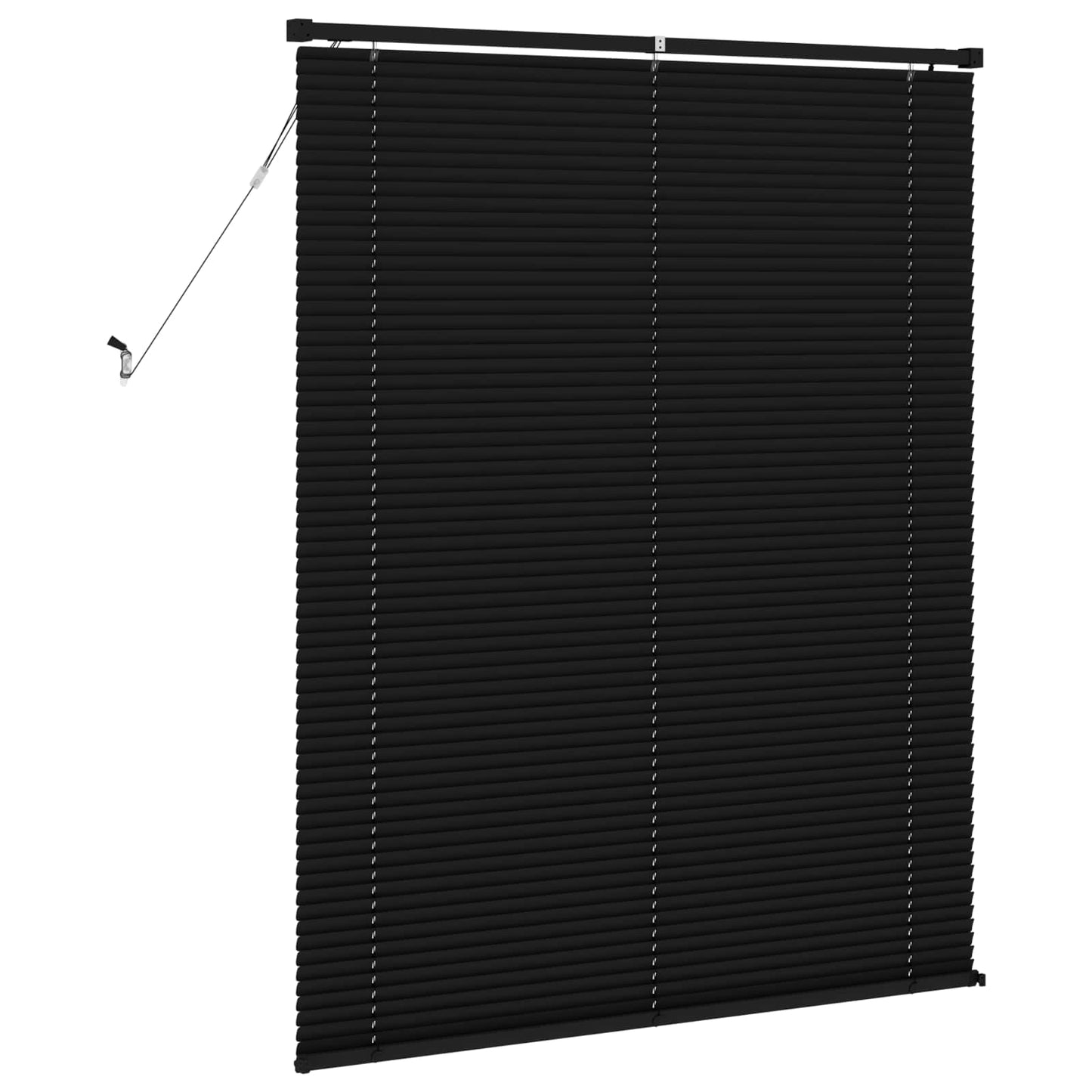 vidaXL Βενετσιάνικη Σκίαση Μαύρο 150 x 120 cm PVC