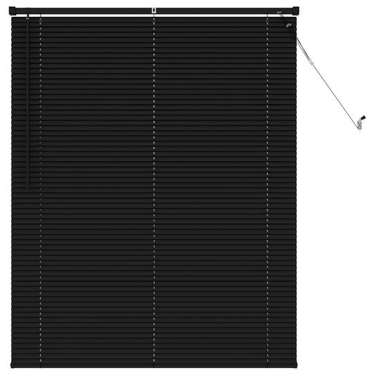 vidaXL Βενετσιάνικη Σκίαση Μαύρο 150 x 120 cm PVC