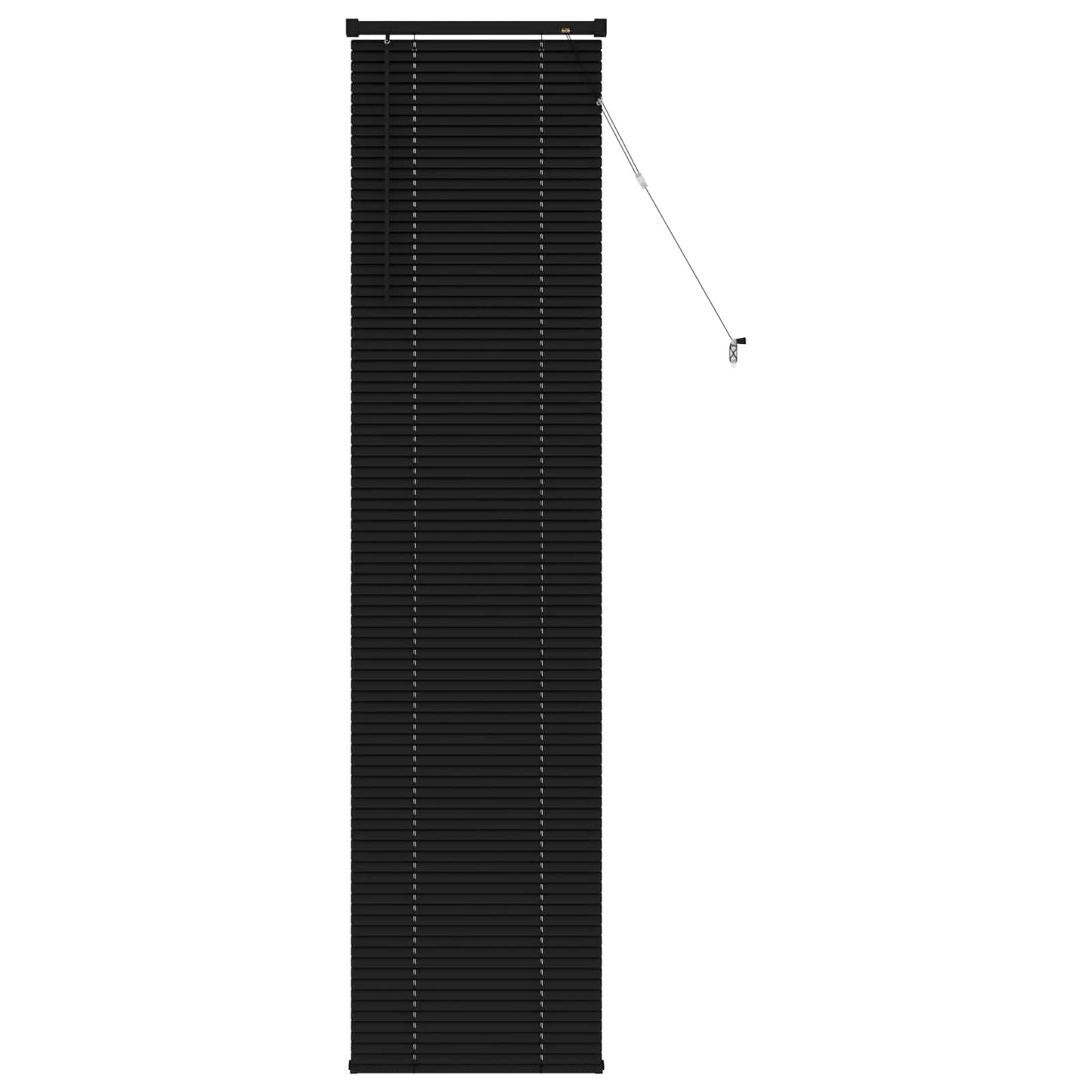vidaXL Βενετσιάνικη Σκίαση Μαύρο 213 x 60 εκ PVC