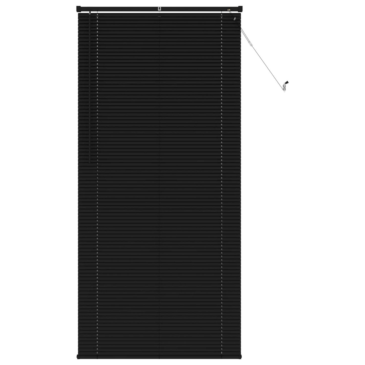 vidaXL Βενετσιάνικη Σκίαση Μαύρο 213 x 70 εκ PVC