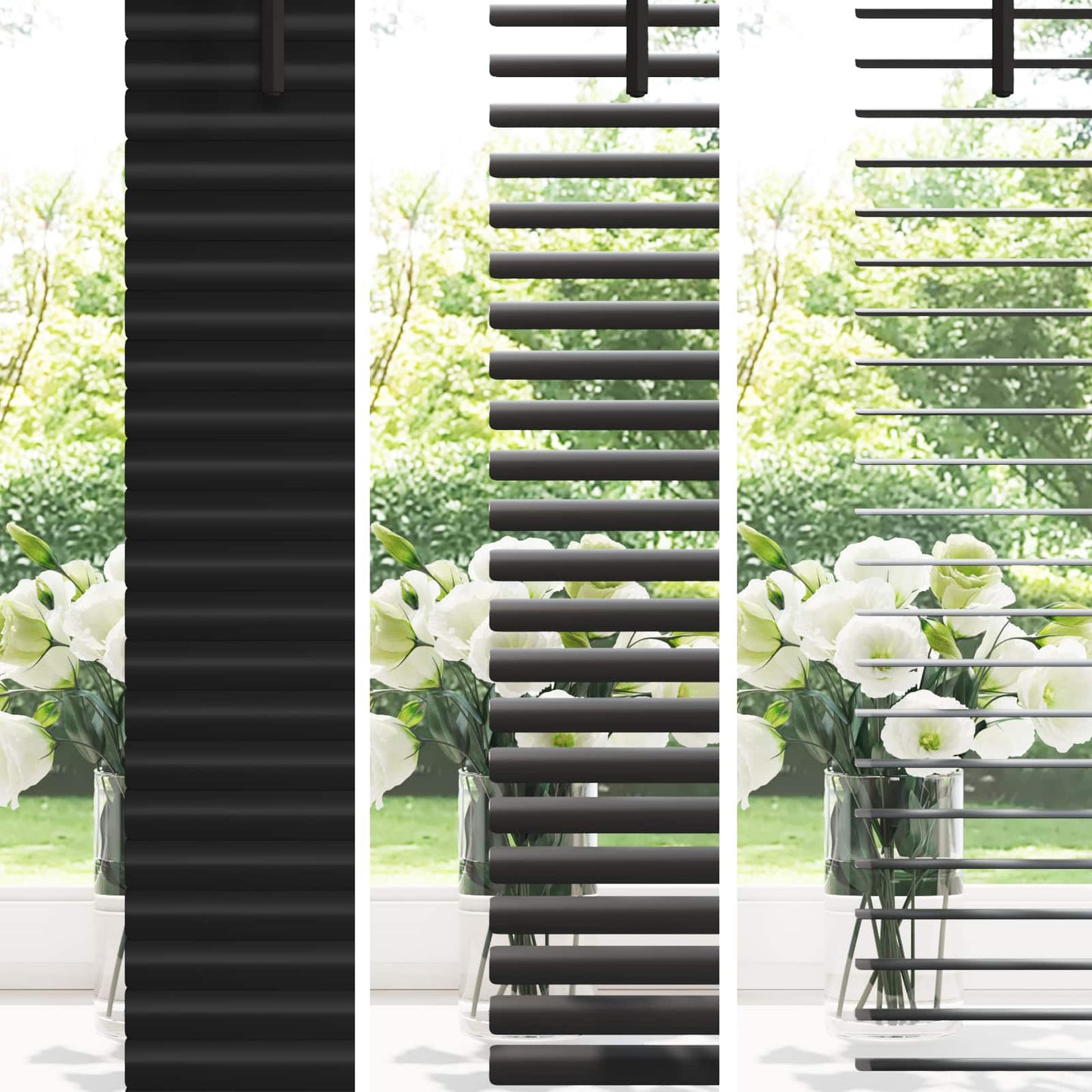 vidaXL Βενετσιάνικη Σκίαση Μαύρο 213 x 80 εκ PVC
