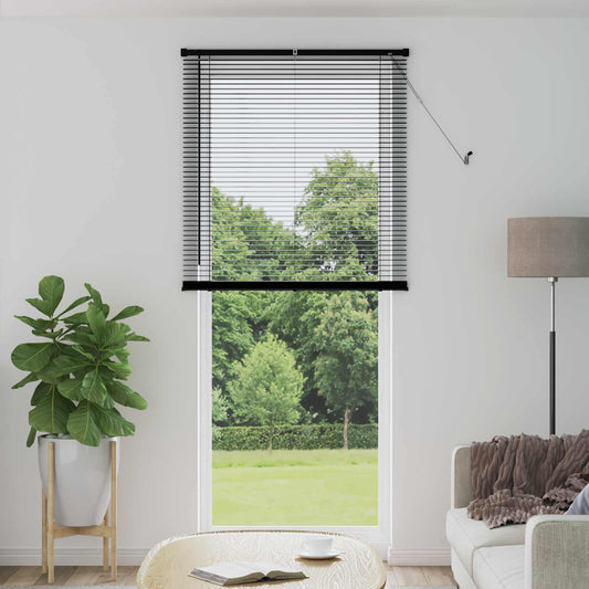 vidaXL Βενετσιάνικη Σκίαση Μαύρο 213 x 90 εκ PVC