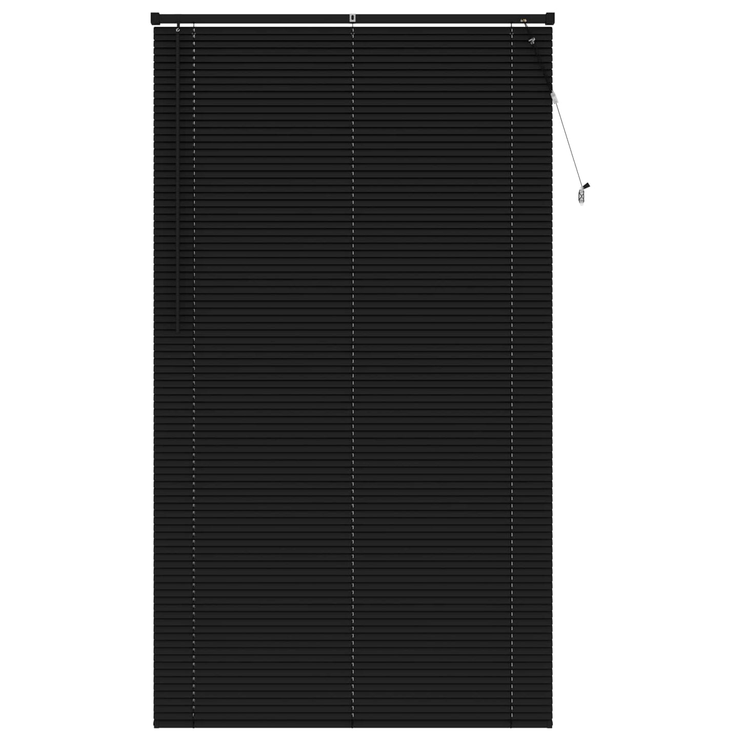 vidaXL Βενετσιάνικη Σκίαση Μαύρο 213 x 110 εκ PVC