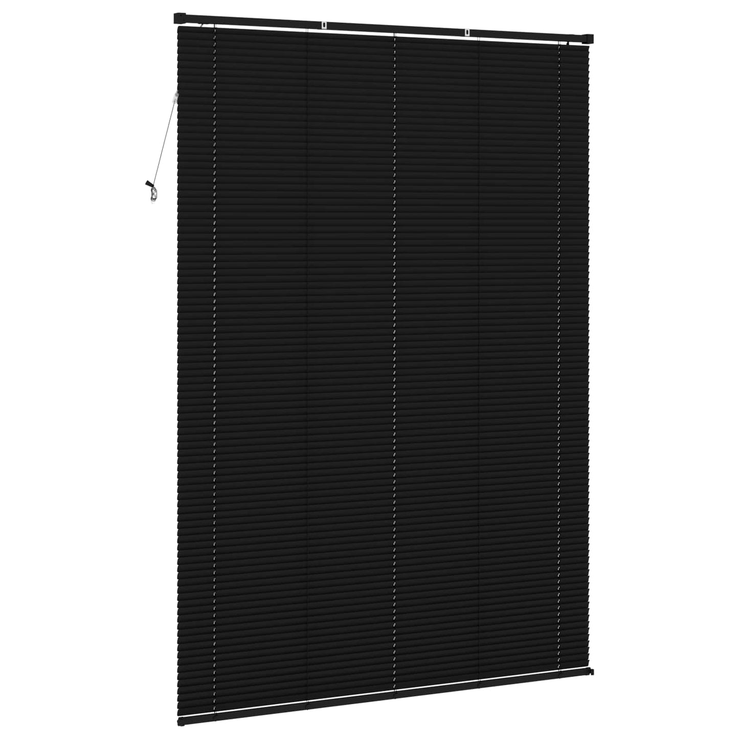vidaXL Βενετσιάνικη Σκίαση Μαύρο 213 x 140 εκ PVC