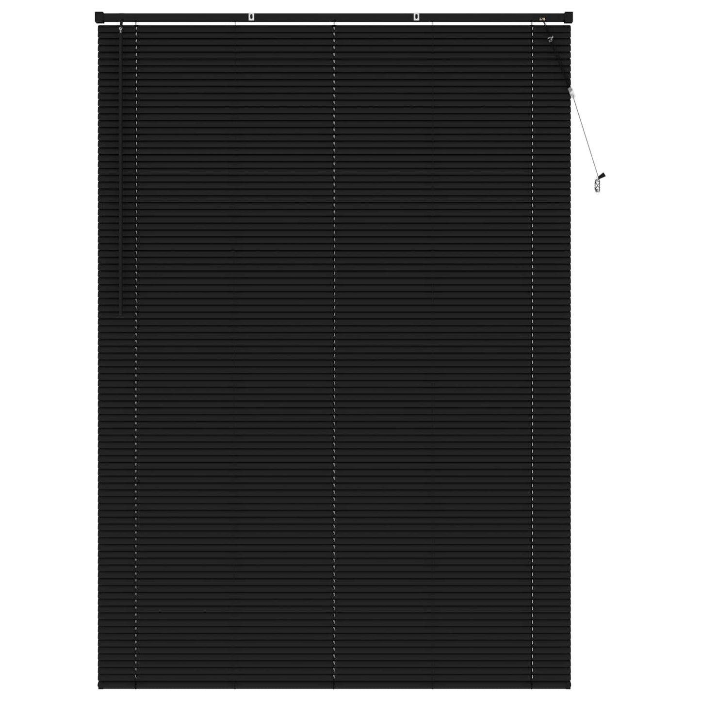 vidaXL Βενετσιάνικη Σκίαση Μαύρο 213 x 160 εκ PVC