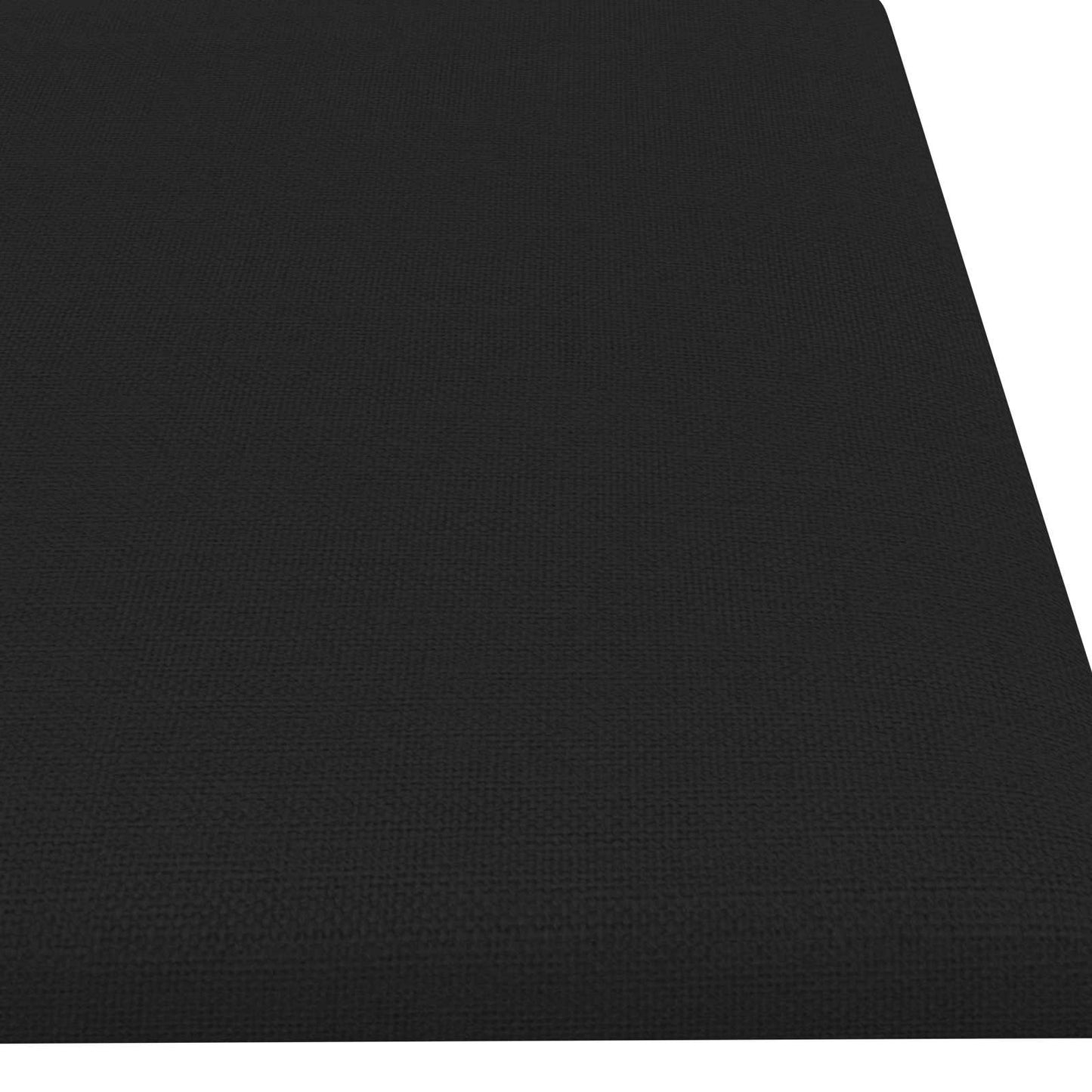vidaXL Κεφαλάρι Τοίχου 12 pcs Μαύρο 60 x 15 cm ύφασμα