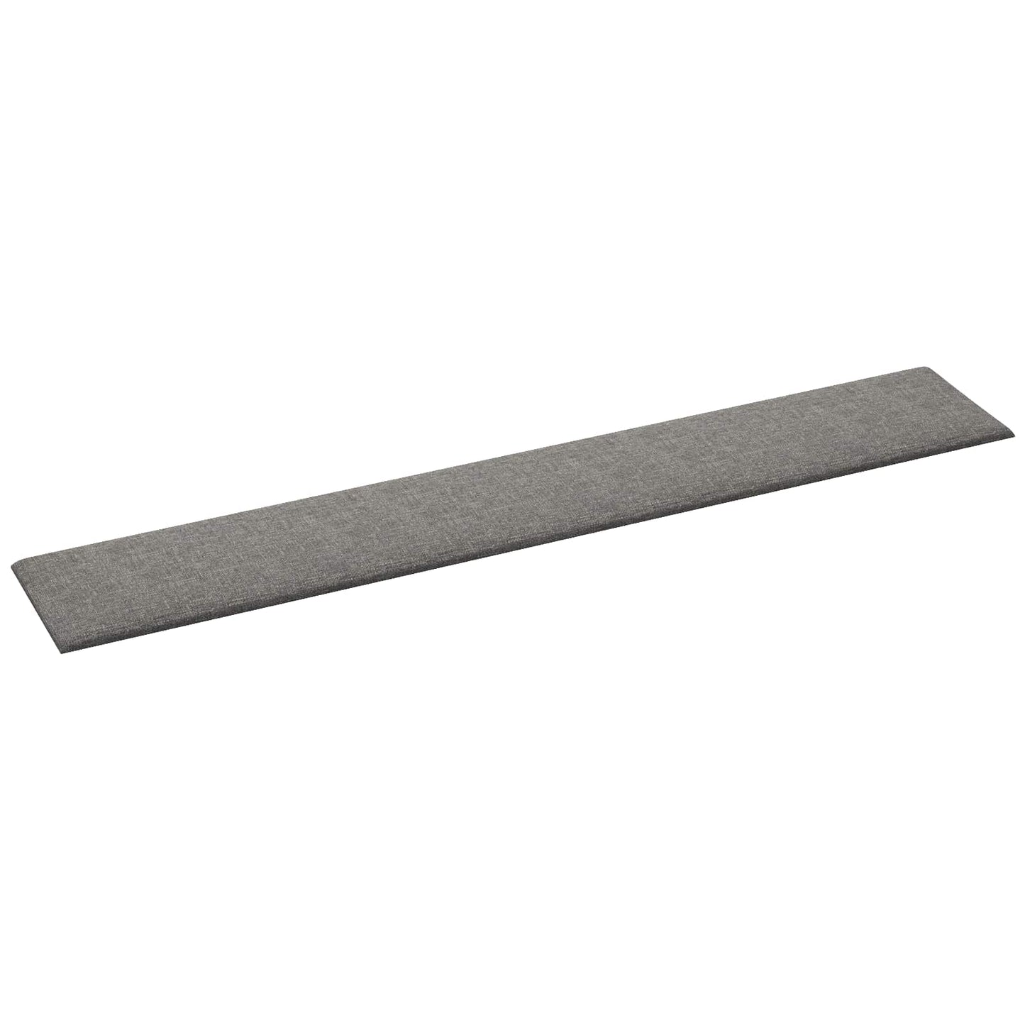 vidaXL Κεφαλάρι Τοίχου 12 pcs 90 x 15 cm Ανοιχτό γκρι ύφασμα