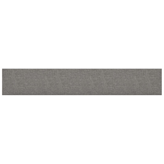 vidaXL Κεφαλάρι Τοίχου 12 pcs 90 x 15 cm Ανοιχτό γκρι ύφασμα