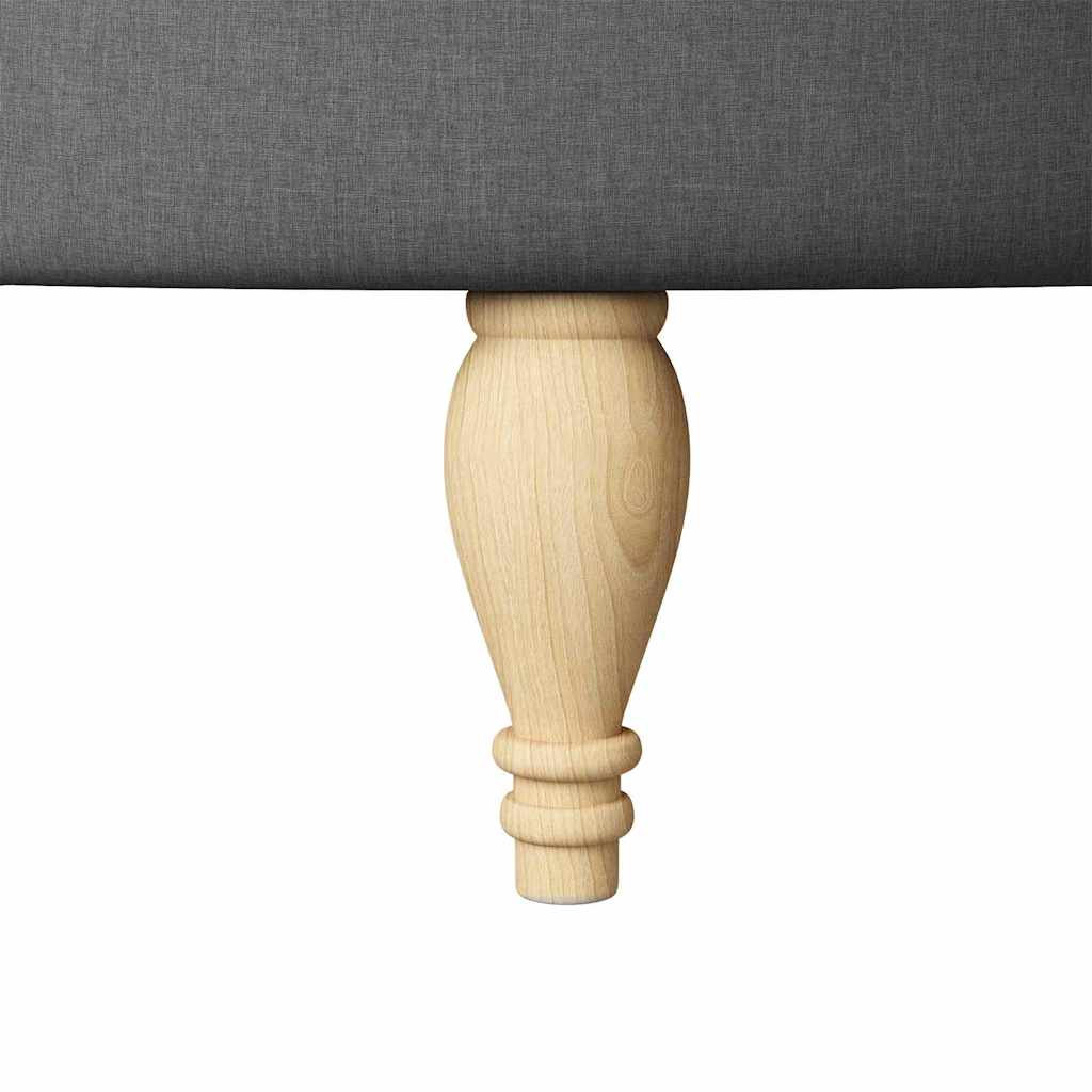 vidaXL Καναπέ με κουβέρτα Σκούρο Γκρι 56,5 x 70 x 110 εκ ύφασμα