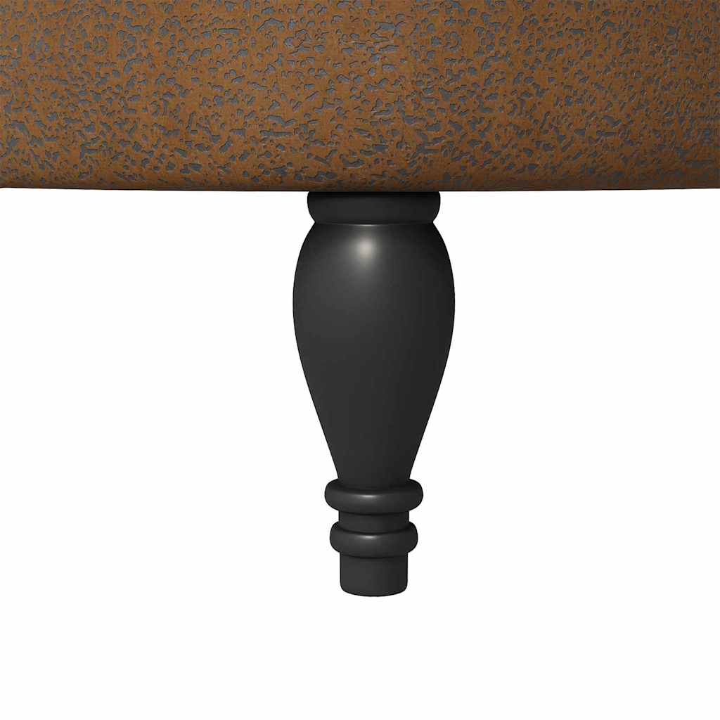 vidaXL Καναπέ με κουβέρτα Καφέ 56,5 x 70 x 110 εκ