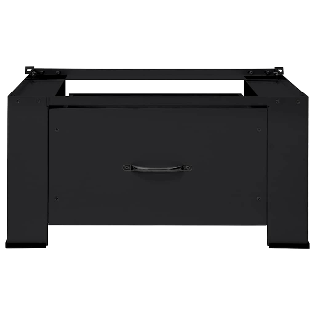 vidaXL Βάση Πλυντηρίου Ρούχων Μαύρο 64 x 55 x 32,5 εκ Ατσάλι