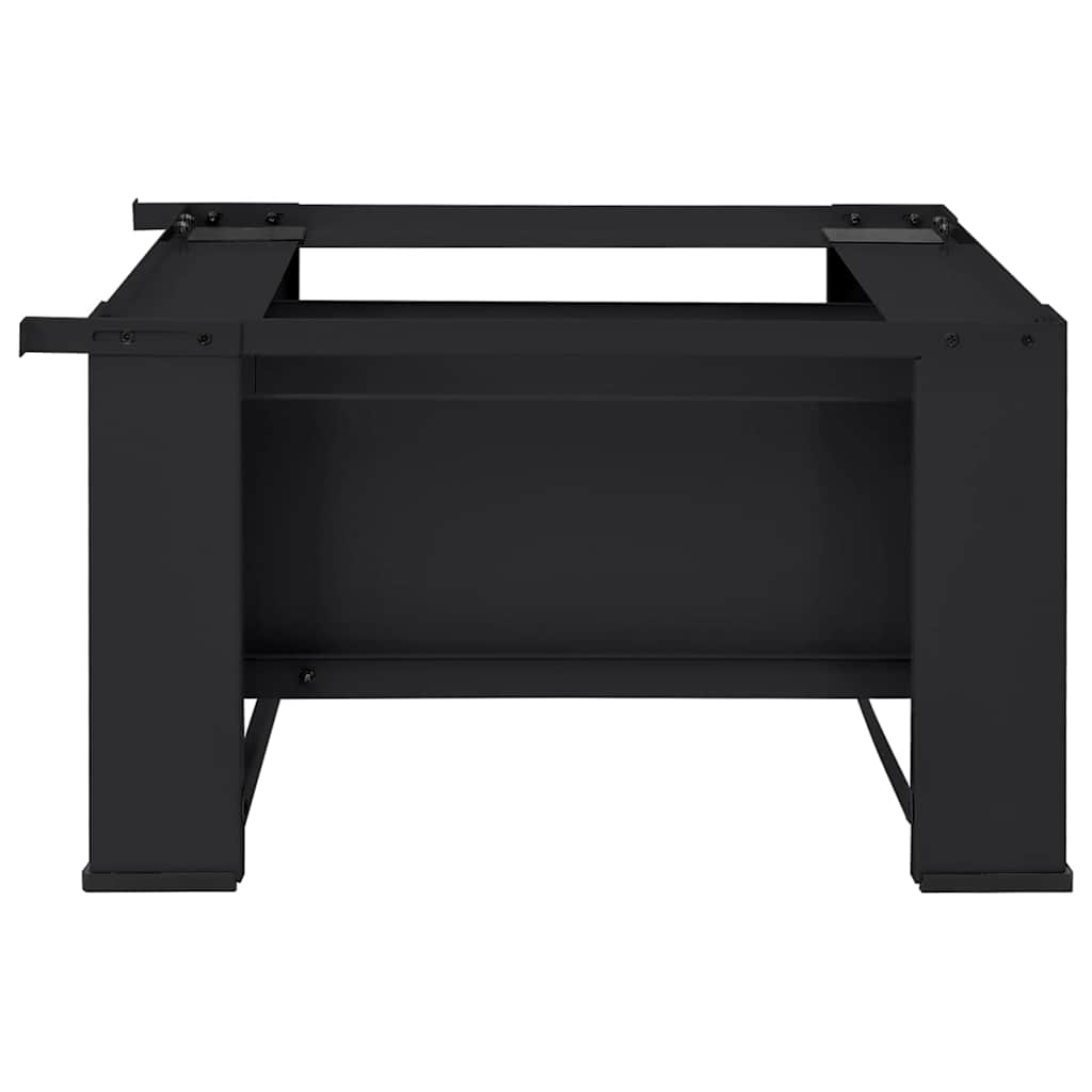 vidaXL Βάση Πλυντηρίου Ρούχων Μαύρο 64 x 55 x 32,5 εκ Ατσάλι