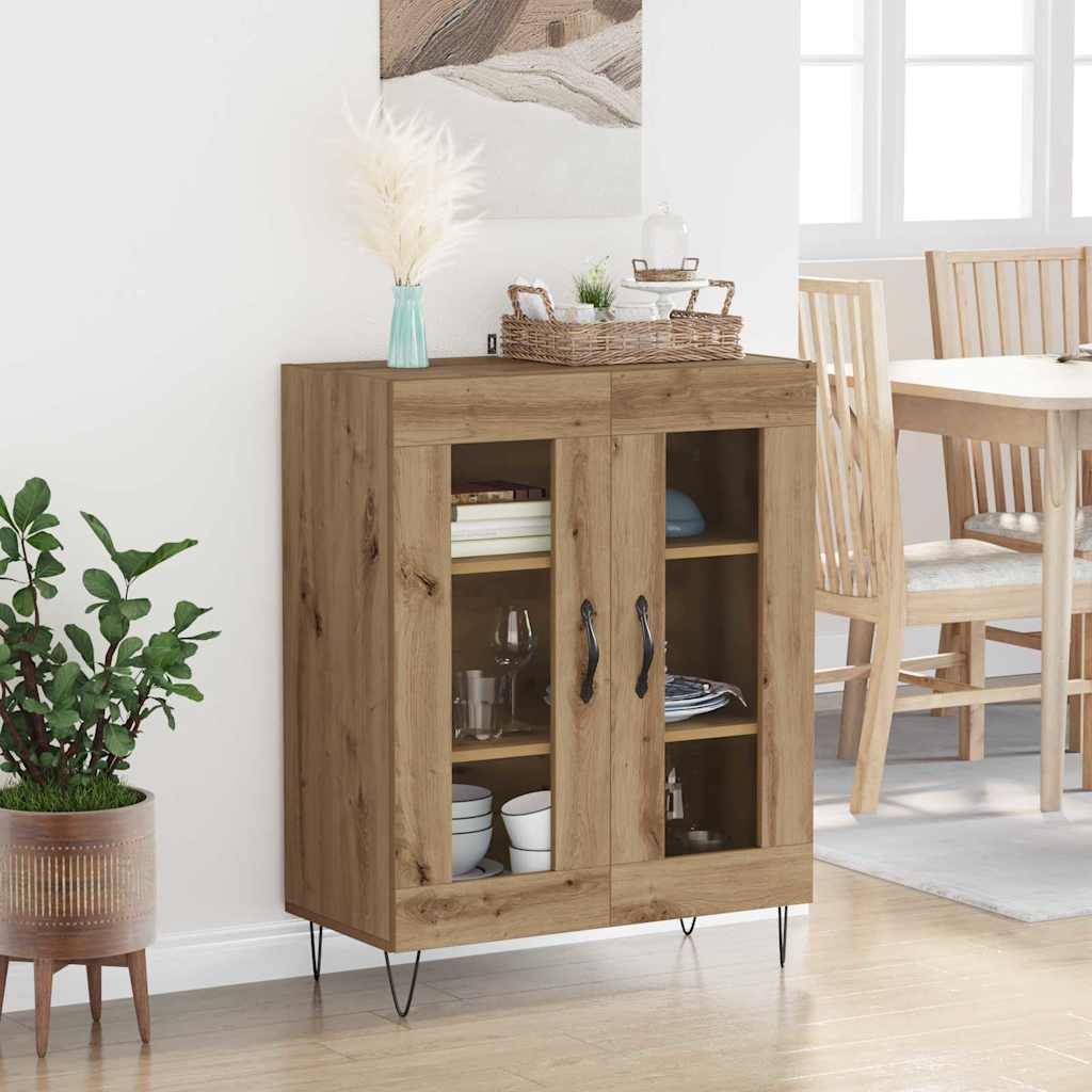 vidaXL Πλαϊνό γραφείο Artisan Oak 69,5 x 34 x 90 εκ.