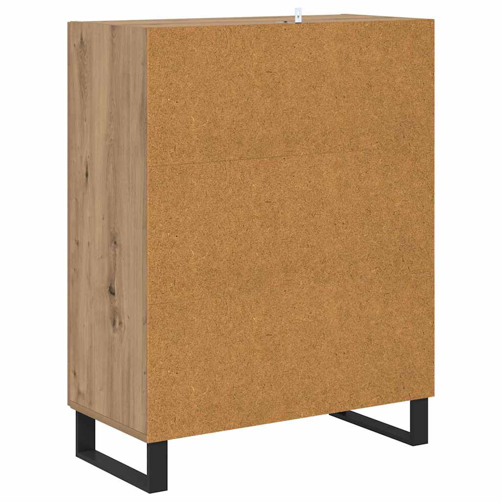 vidaXL Πλαϊνό γραφείο Artisan Oak 69,5 x 34 x 90 εκ.