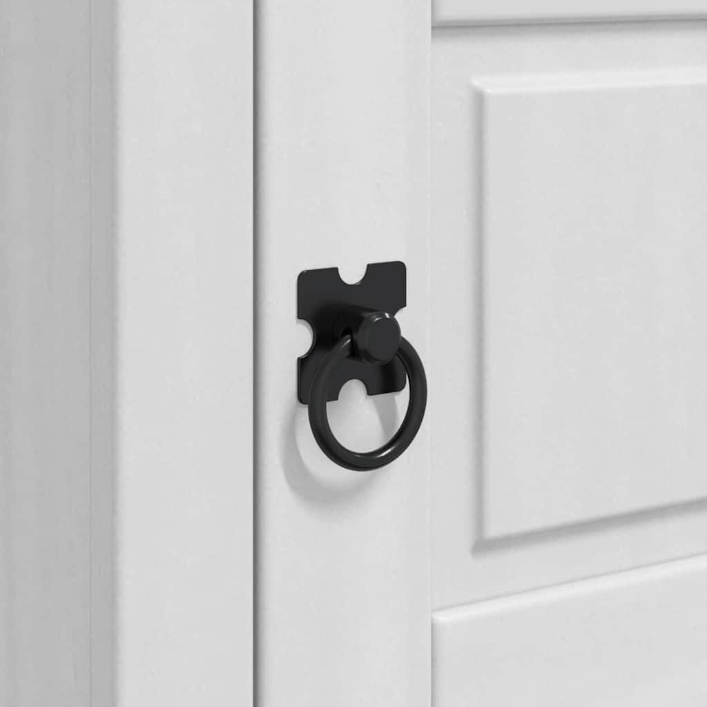 vidaXL Κομοδίνο με συρτάρι Λευκό 45 x 35 x 64 εκ. Στερεά ξυλεία πεύκου