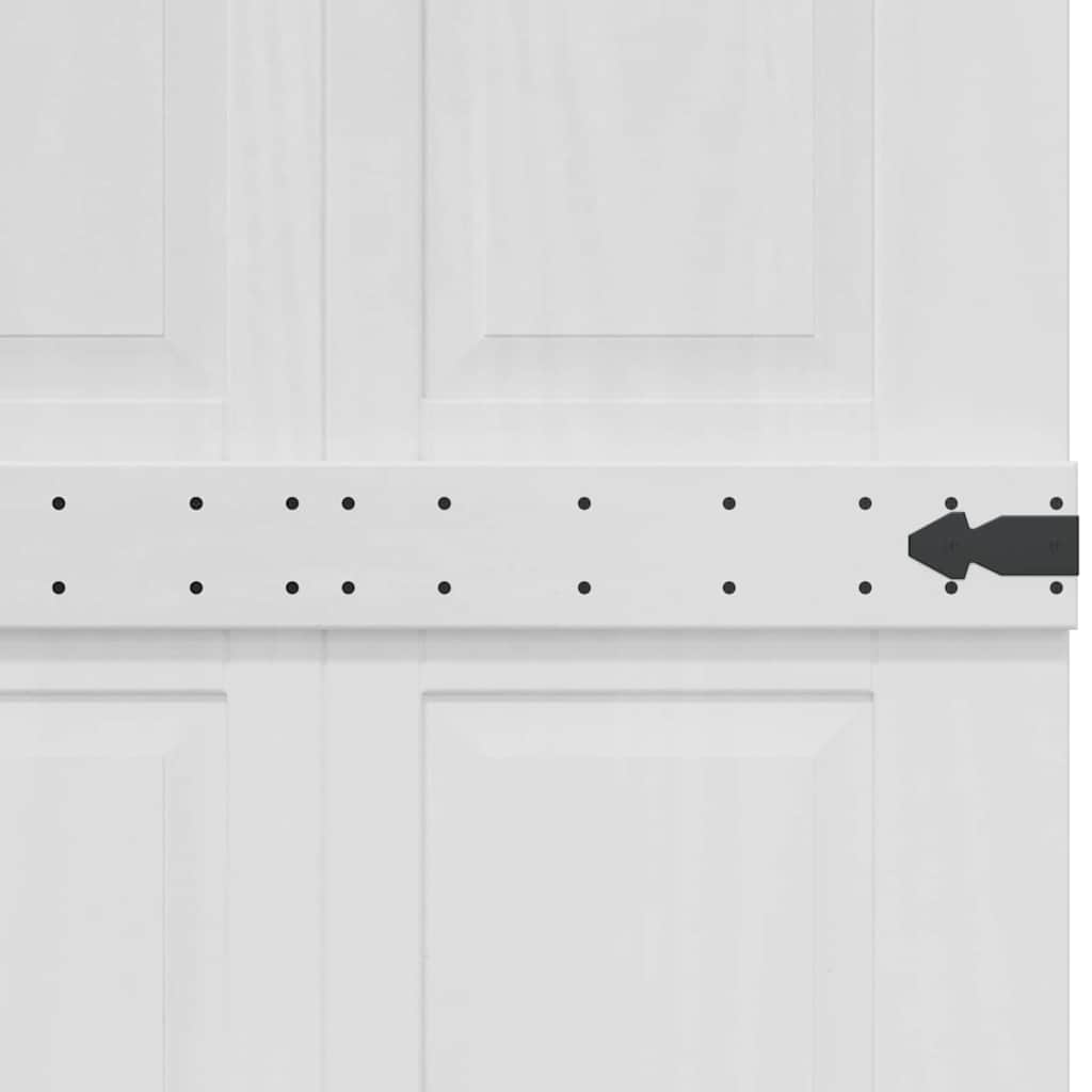 vidaXL Πόρτα αχυρώνα Corona 70 x 210 cm Μασίφ Ξύλο Πεύκου