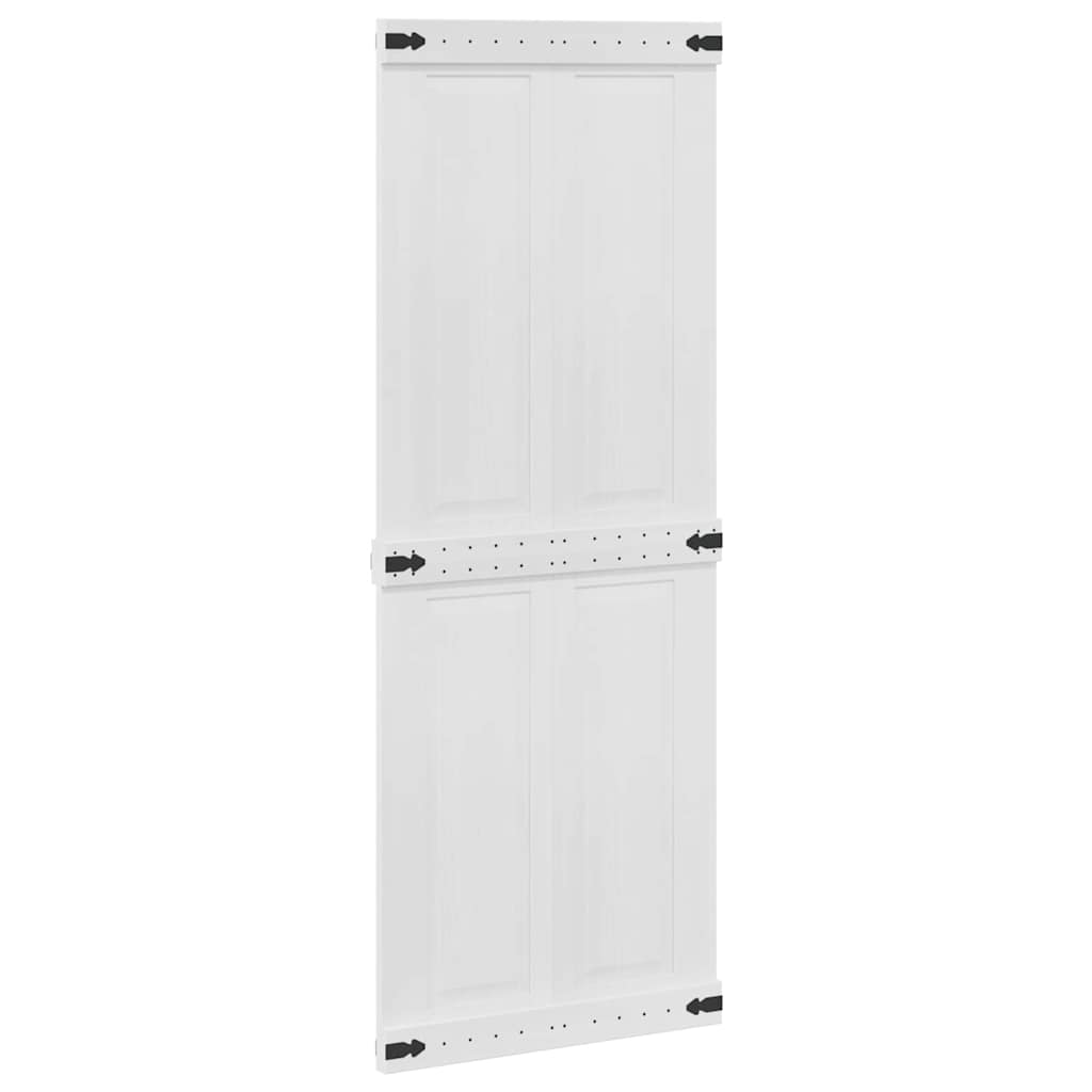 vidaXL Πόρτα αχυρώνα Corona 80 x 210 cm Μασίφ Ξύλο Πεύκου