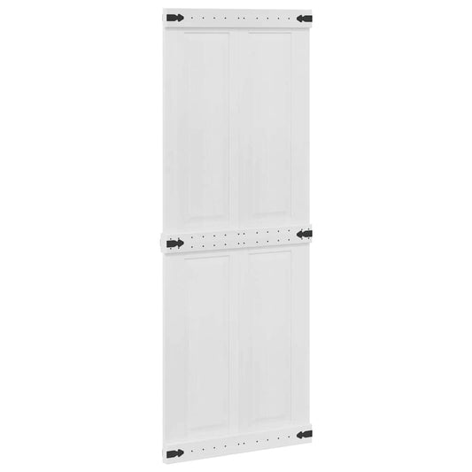 vidaXL Πόρτα αχυρώνα Corona 80 x 210 cm Μασίφ Ξύλο Πεύκου