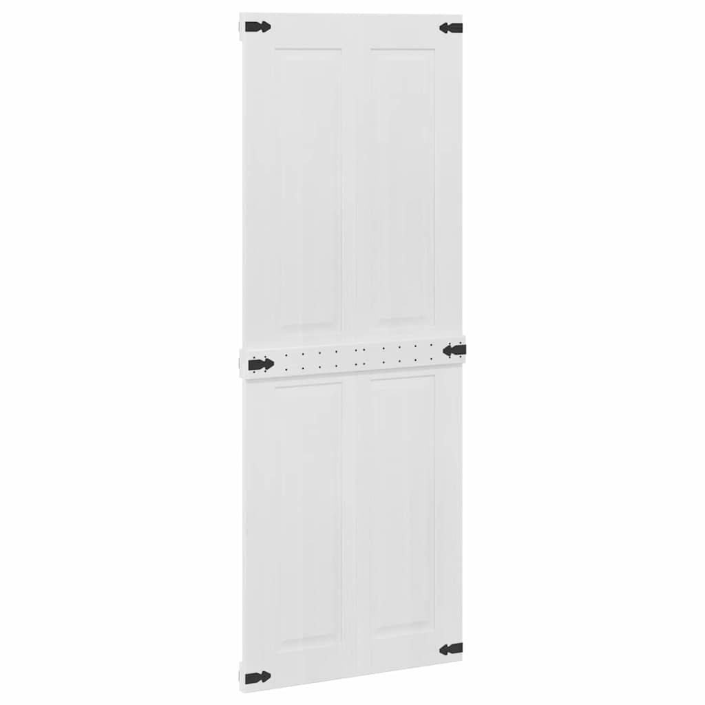 vidaXL Πόρτα αχυρώνα Corona 80 x 210 cm Μασίφ Ξύλο Πεύκου