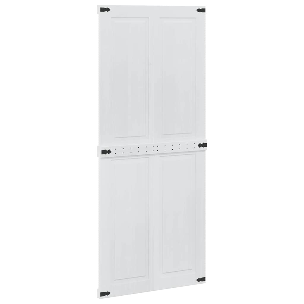 vidaXL Πόρτα αχυρώνα Corona 90 x 210 cm Μασίφ Ξύλο Πεύκου