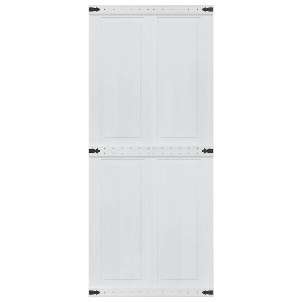 vidaXL Πόρτα αχυρώνα Corona 90 x 210 cm Μασίφ Ξύλο Πεύκου