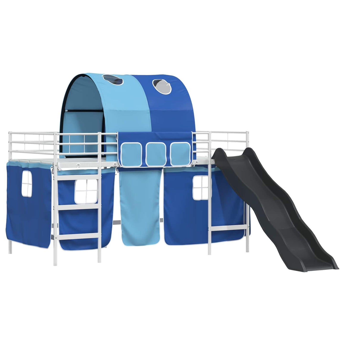 vidaXL Κρεβάτι κουκέτας για παιδιά Λευκό και Μπλε 79,5 x 200 εκ.