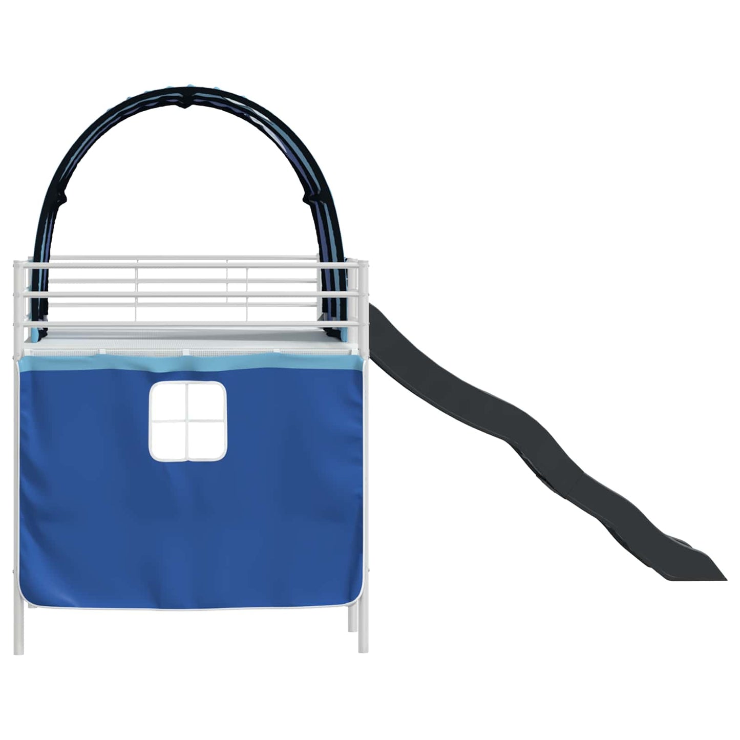 vidaXL Κρεβάτι κουκέτας για παιδιά Λευκό και Μπλε 99,5 x 200 εκ.