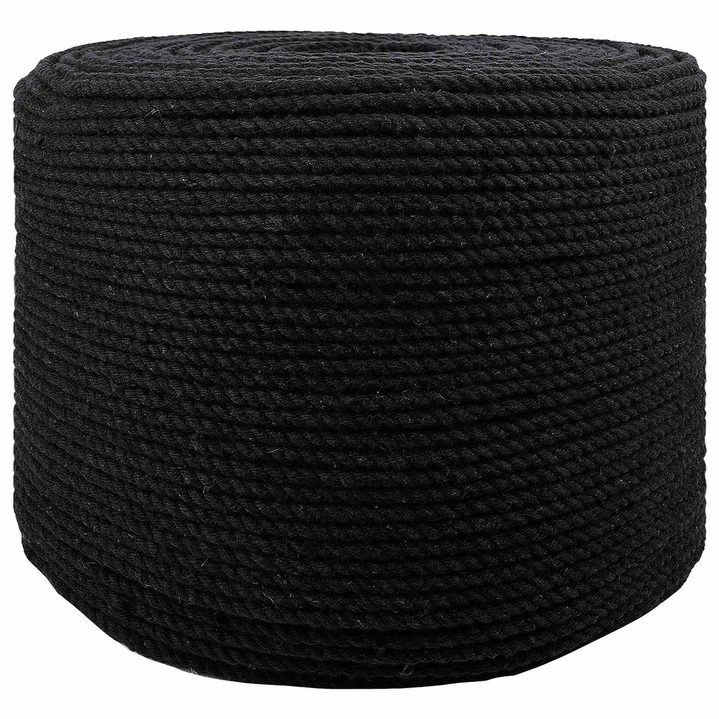 vidaXL Cotton Twine 4 mm 50 m Μαύρο 100% Βαμβάκι