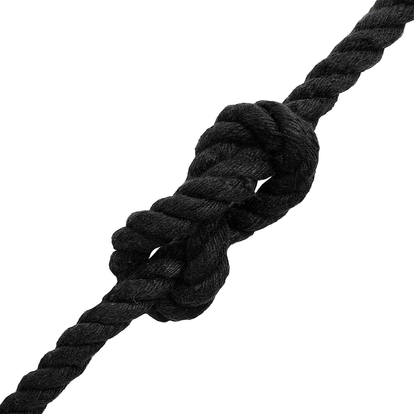 vidaXL Κωτόσχοινo 10 mm 100 m Μαύρο 100% Βαμβάκι