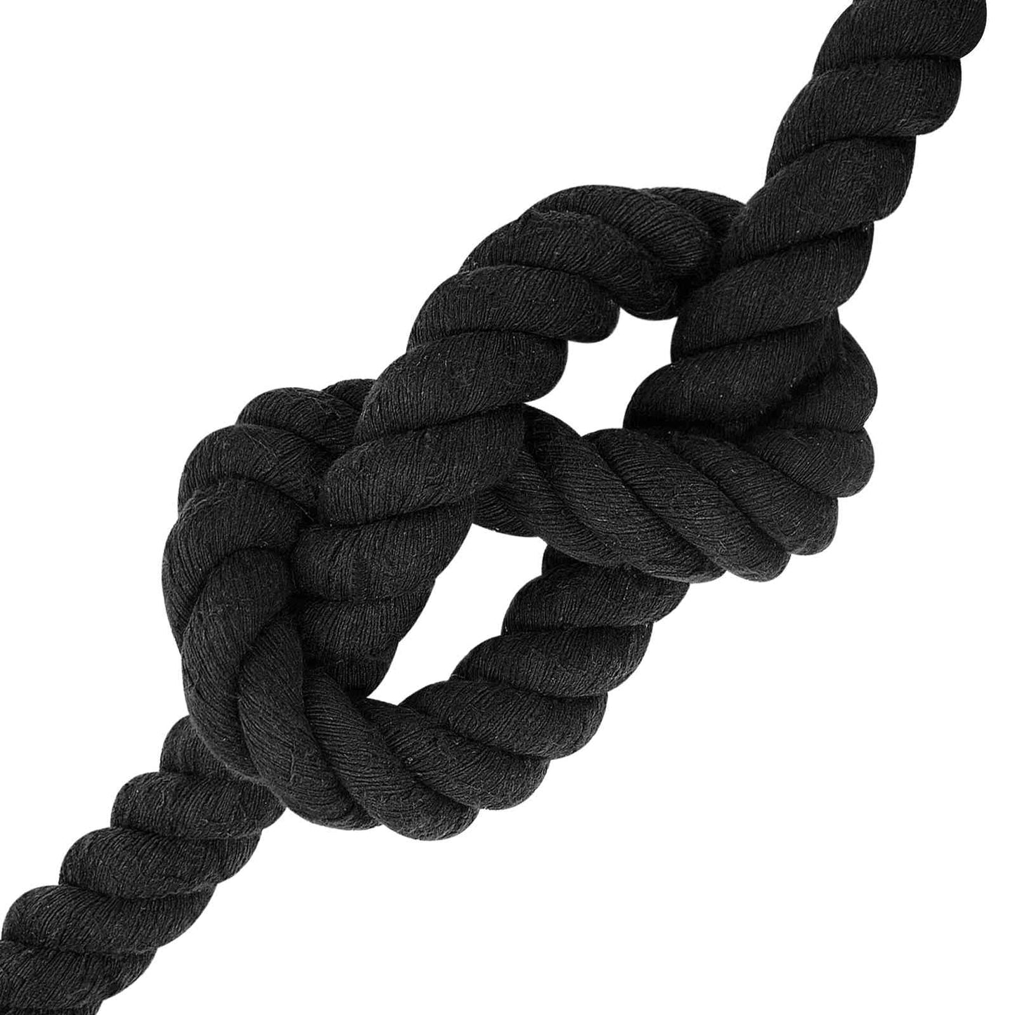 vidaXL Κωτόσχοινo 36 mm 10 m Μαύρο 100% Βαμβάκι