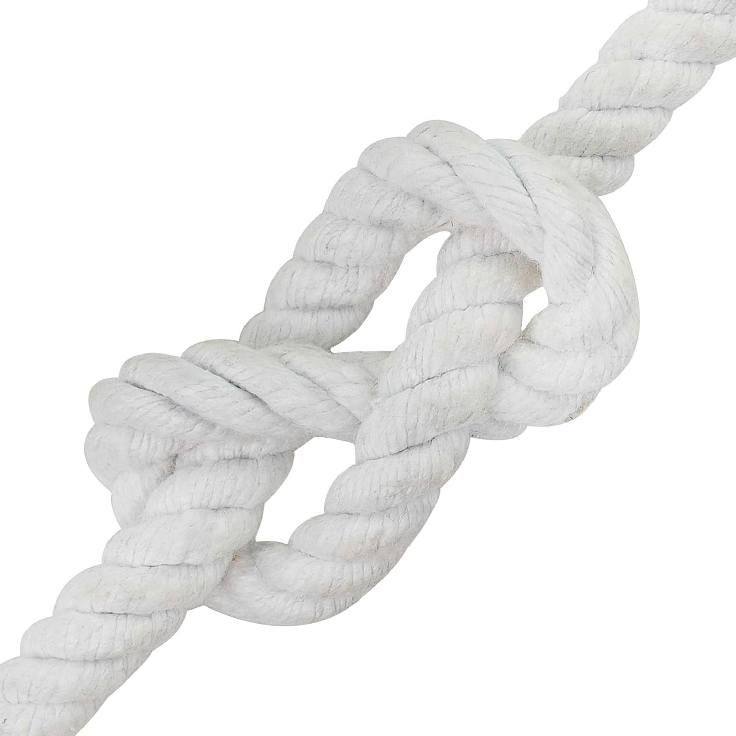 vidaXL Σχοινί Λευκό 1,2 x 1,2 x 10000 εκ Βαμβάκι