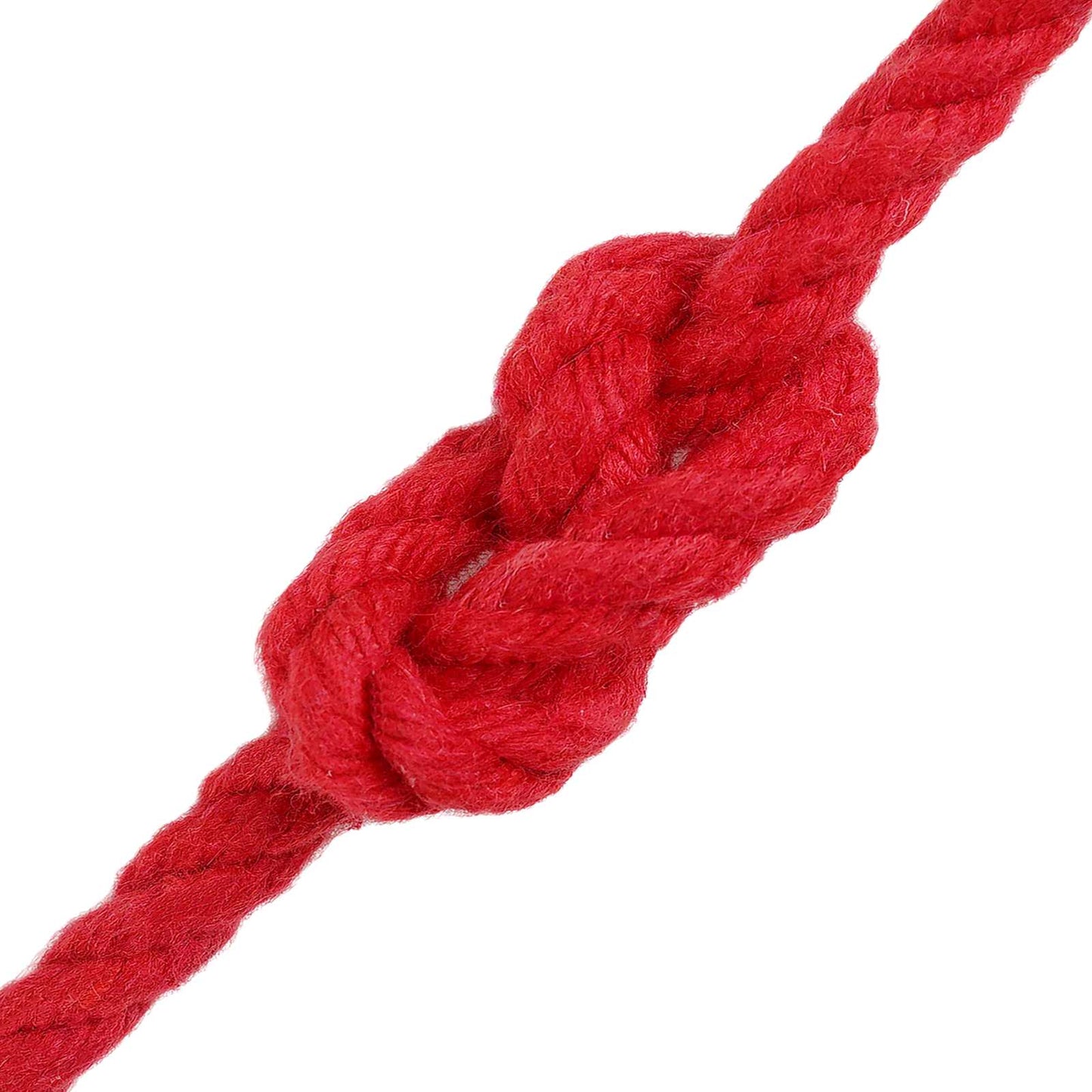 vidaXL Κωτόσχοινo 6 mm 100 m Κόκκινο 100% Βαμβάκι