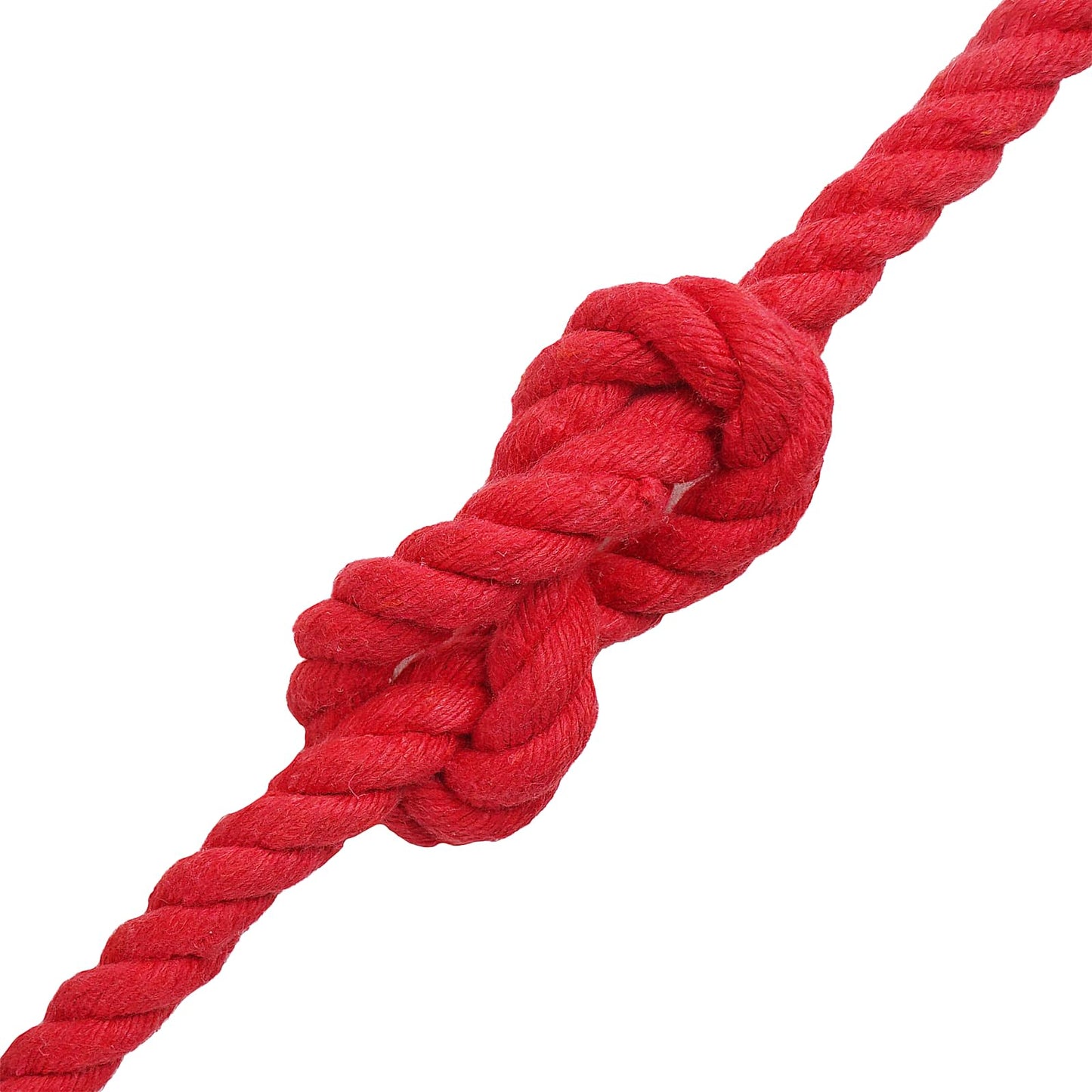 vidaXL Κωτόσχοινo 10 mm 50 m Κόκκινο 100% Βαμβάκι