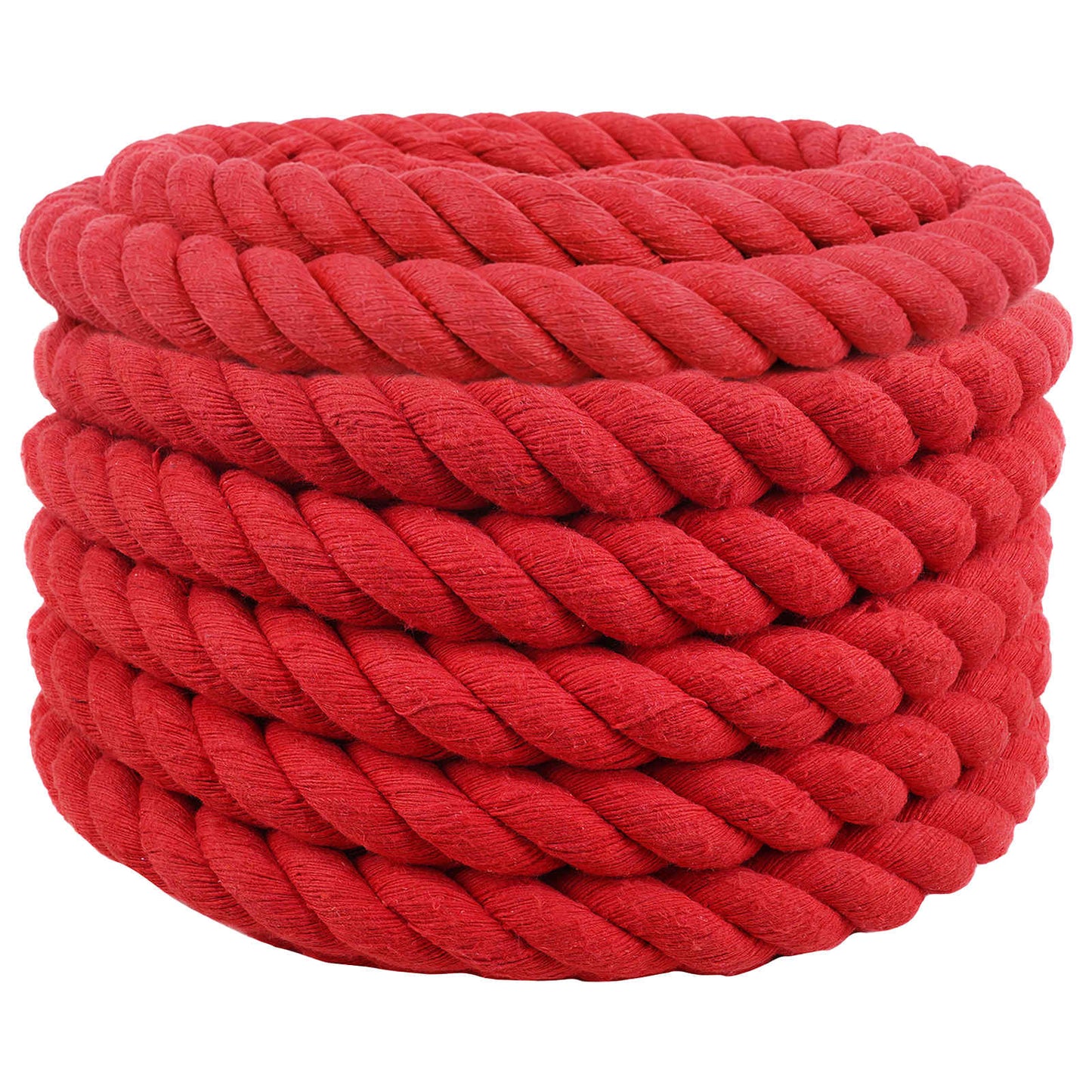 vidaXL Κωτόσχοινo 36 mm 5 m Κόκκινο 100% Βαμβάκι