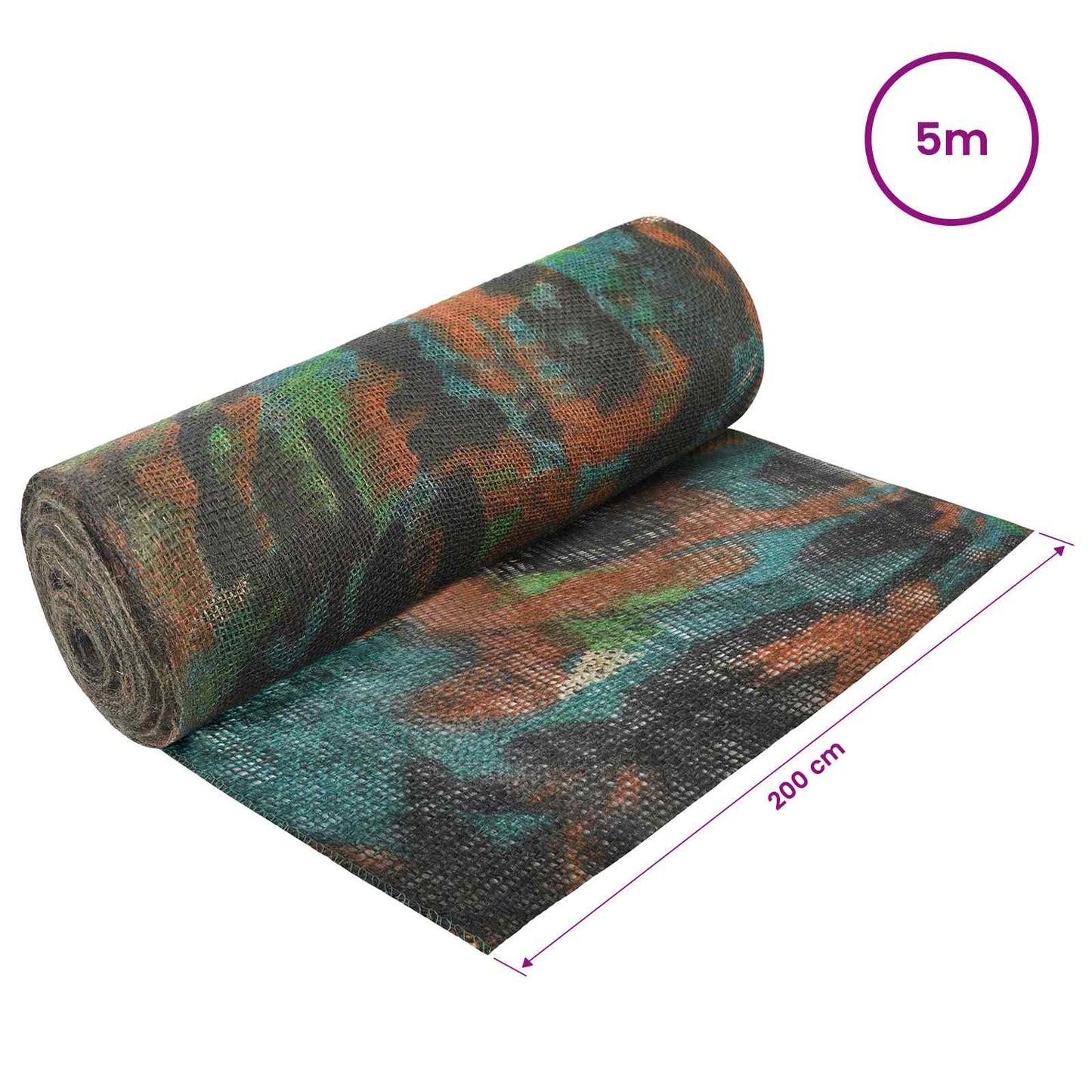 vidaXL Ρολό από Τζute 200 x 500 cm Παραλλαγή