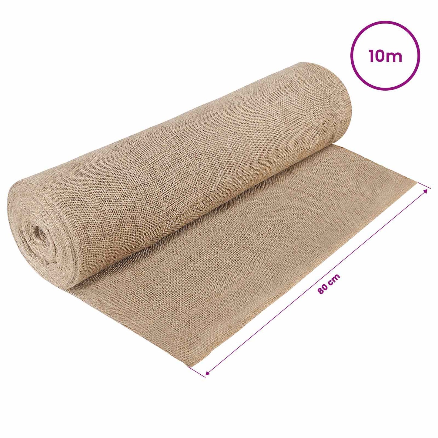 vidaXL Ρολό από Τζute 160 x 1000 cm Φυσικό