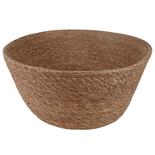 vidaXL Γλάστρα με Χερούλια 2 pcs Φυσικό Ø 45 x 36 cm 100% Θαλασσόχορτο