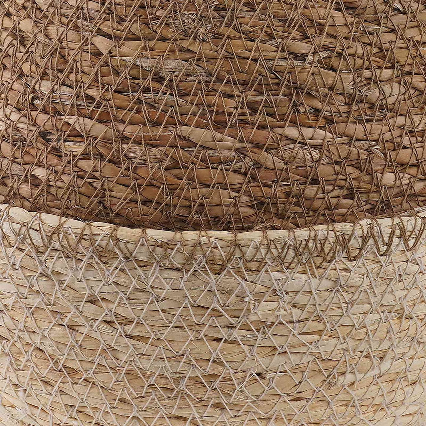 vidaXL Γλάστρα με Χερούλια Λευκό Ø 22 x 20 cm 100% Θαλασσόχορτο