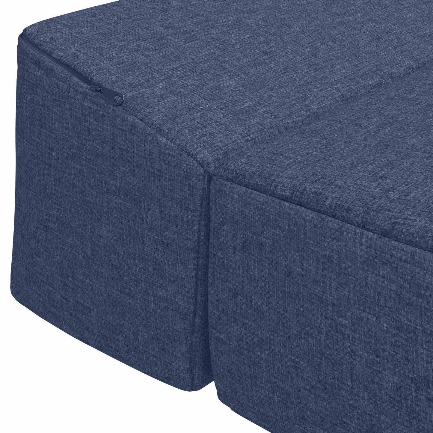 vidaXL Κρεβάτι Καναπέ Αναδιπλούμενο Μπλε 200 x 70 x 15 εκ. Ύφασμα