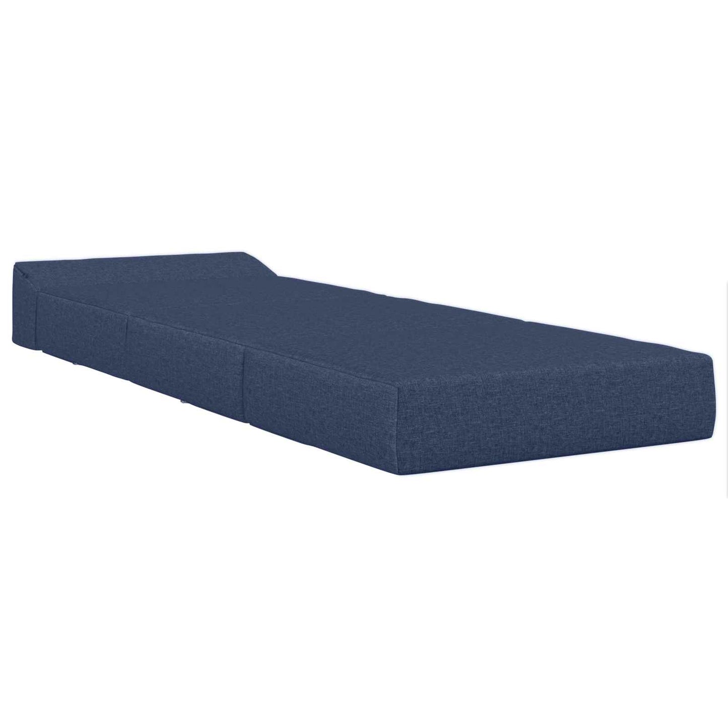 vidaXL Κρεβάτι Καναπέ Αναδιπλούμενο Μπλε 200 x 70 x 15 εκ. Ύφασμα