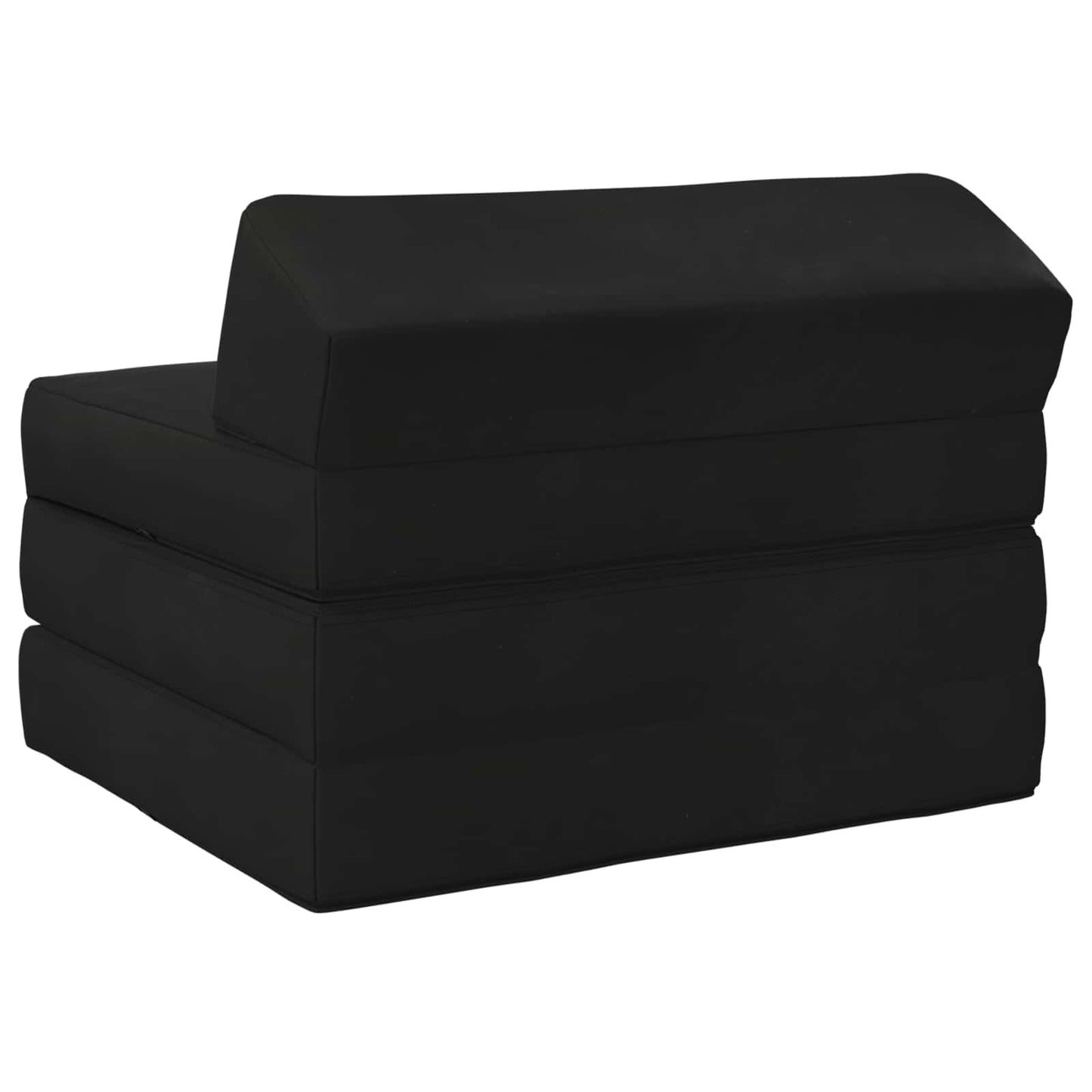 vidaXL Κρεβάτι Καναπέ Αναδιπλούμενο Μαύρο 200 x 70 x 10 εκ. Βελούδο