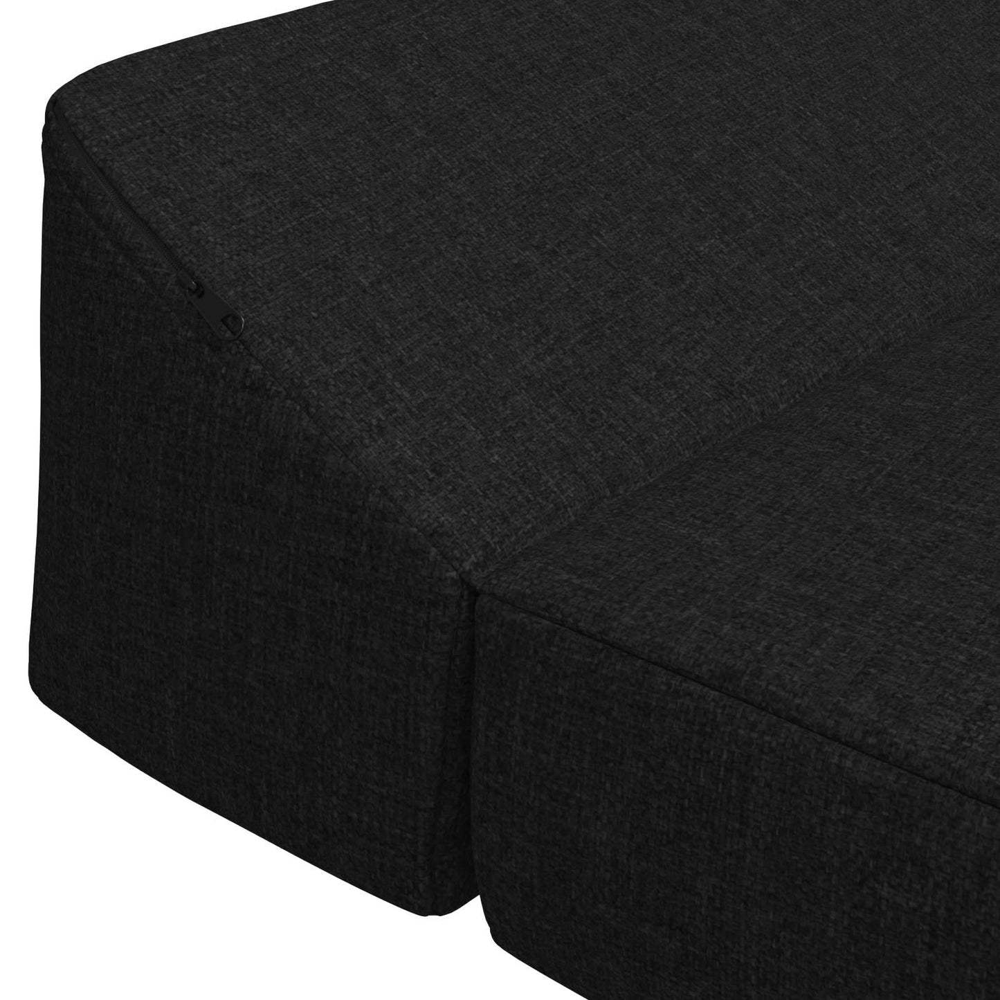 vidaXL Κρεβάτι Καναπέ Αναδιπλούμενο Μαύρο 120 x 60 x 49 εκ Ύφασμα