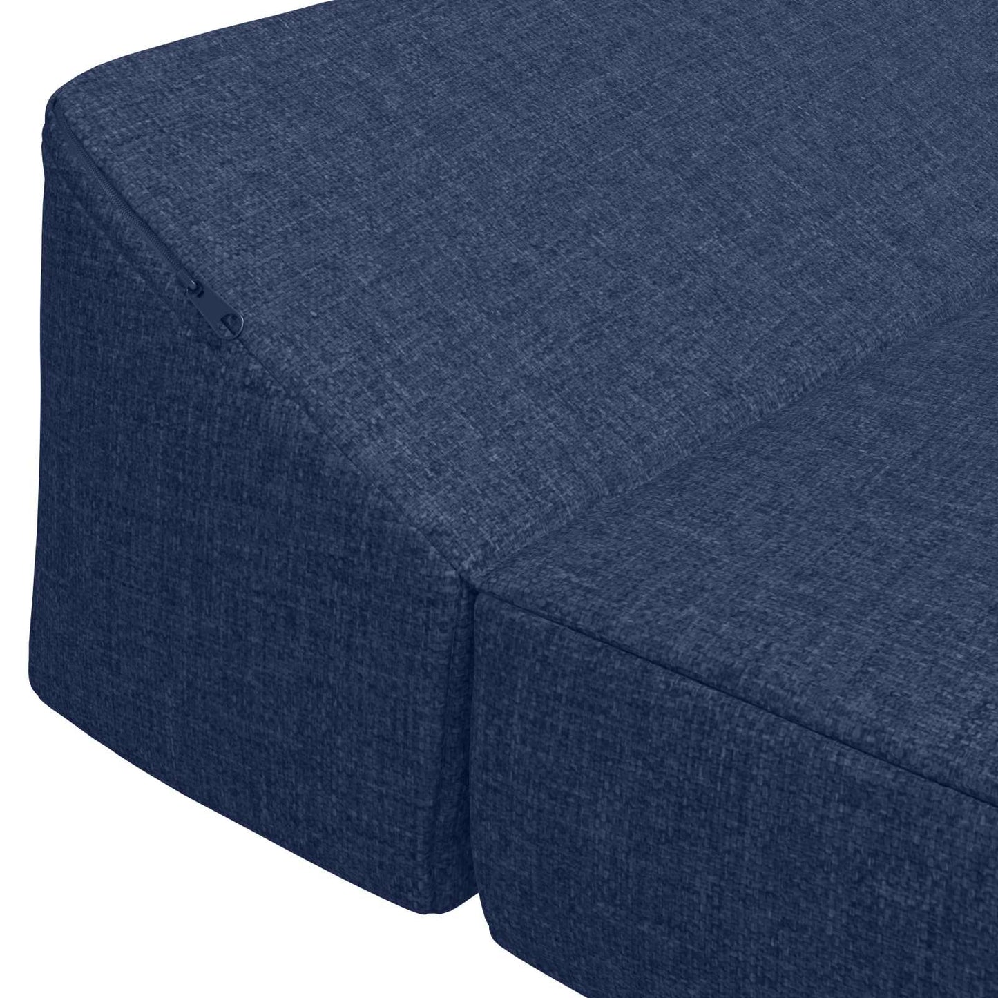 vidaXL Κρεβάτι Καναπέ Αναδιπλούμενο Μπλε 120 x 60 x 49 εκ Ύφασμα