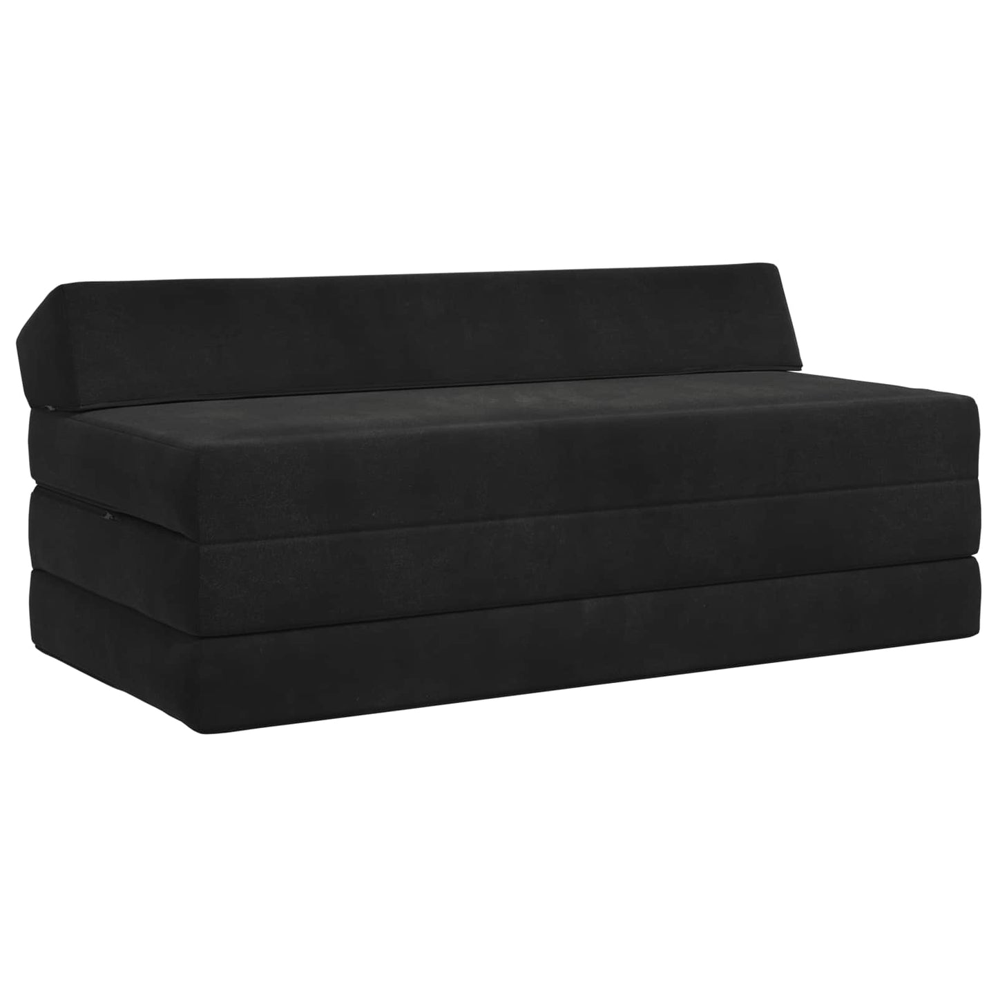 vidaXL Κρεβάτι Καναπέ Αναδιπλούμενο Μαύρο 120 x 60 x 49 εκ Ύφασμα