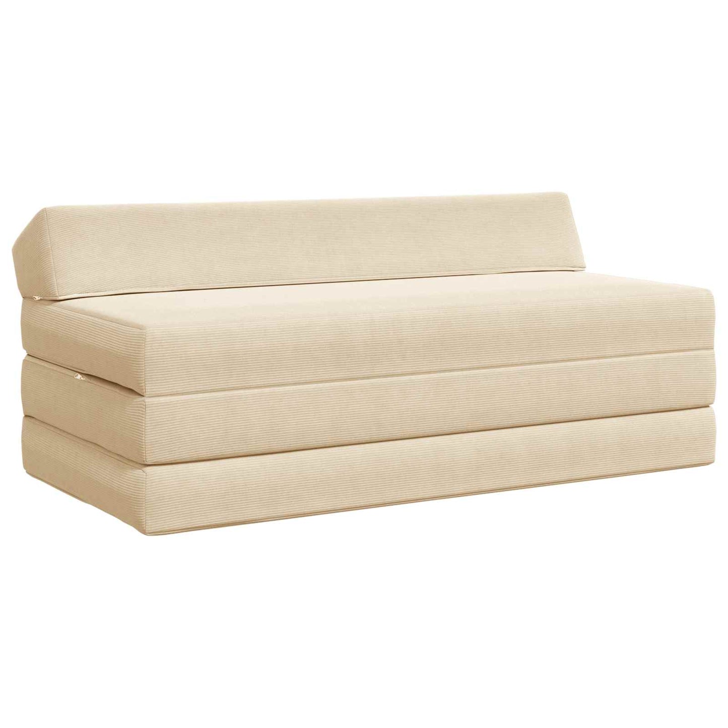 vidaXL Κρεβάτι Καναπέ Αναδιπλούμενο Κρεμ 120 x 60 x 49 εκ Ύφασμα
