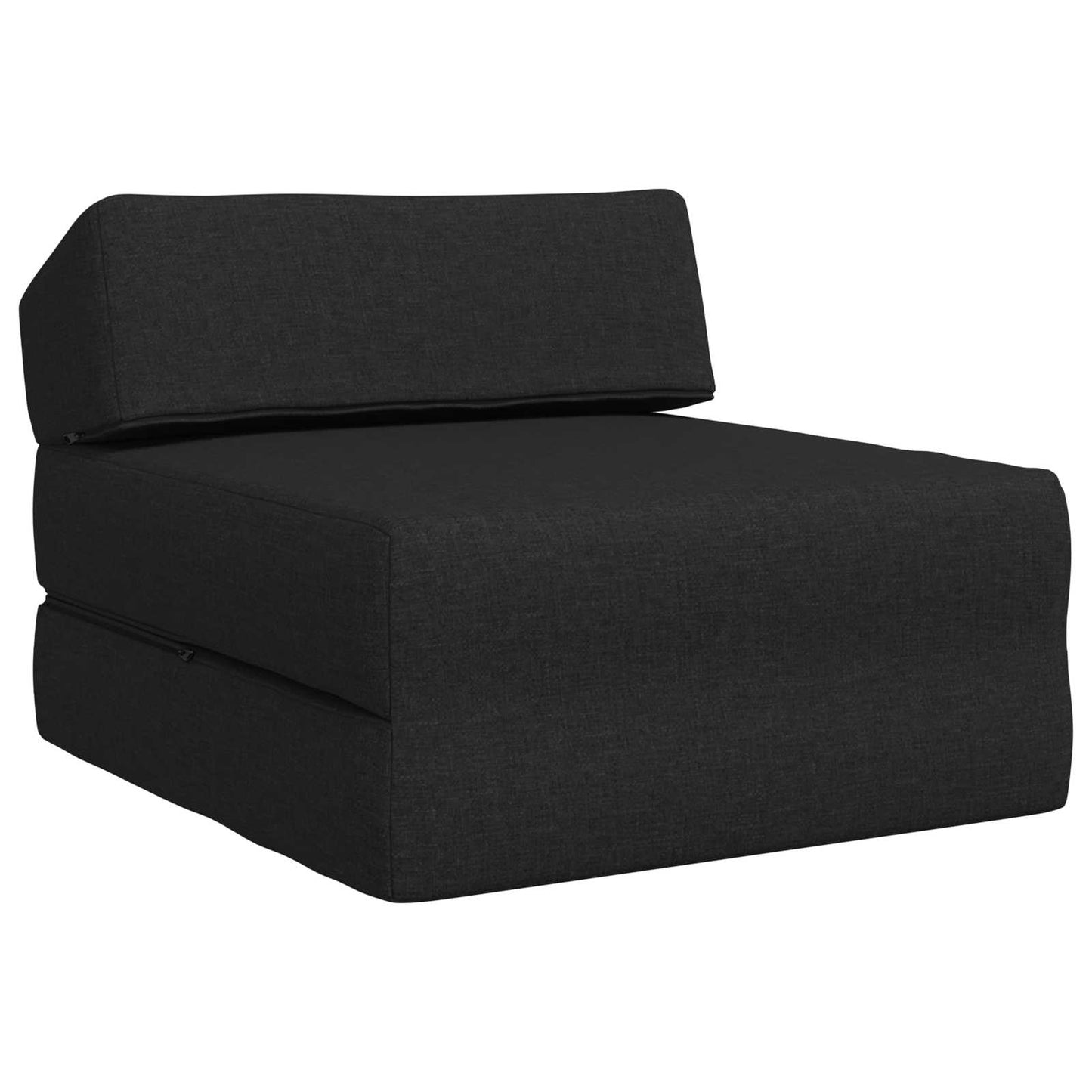vidaXL Κρεβάτι Καναπέ Αναδιπλούμενο Μαύρο 60 x 70 x 41 εκ Ύφασμα