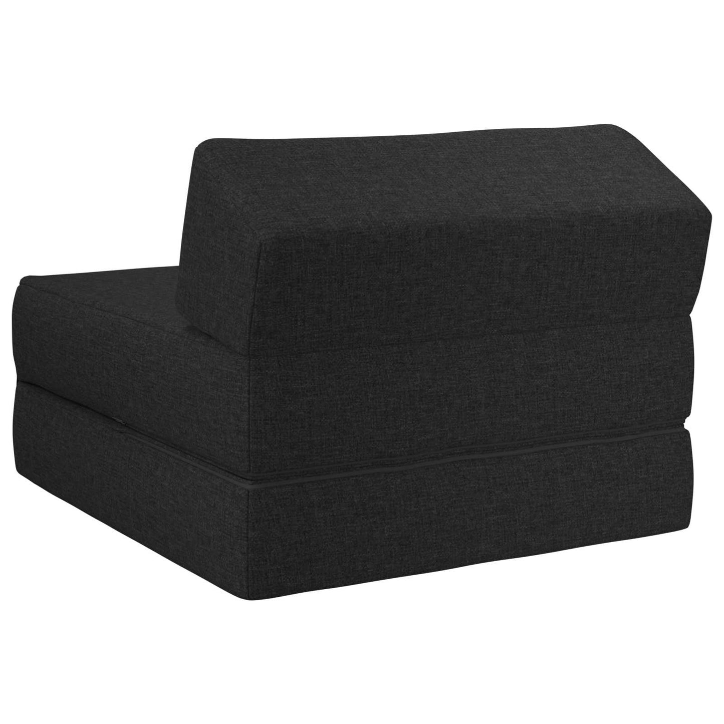 vidaXL Κρεβάτι Καναπέ Αναδιπλούμενο Μαύρο 60 x 70 x 41 εκ Ύφασμα