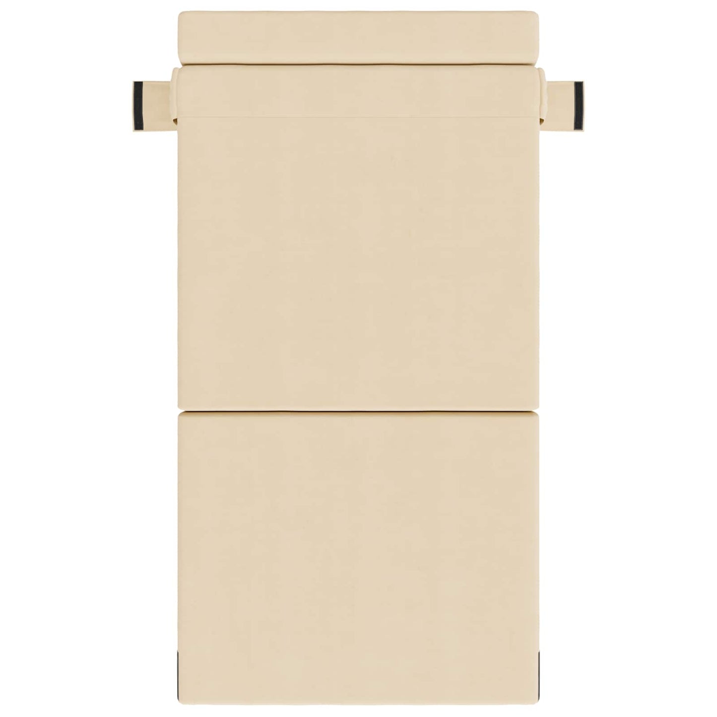 vidaXL Κρεβάτι Καναπέ Αναδιπλούμενο Κρεμ 70 x 72 x 60 εκ Ύφασμα