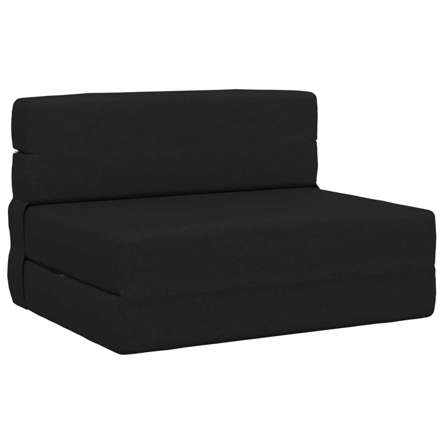 vidaXL Κρεβάτι Καναπέ Αναδιπλούμενο Μαύρο 70 x 80 x 60 εκ. Ύφασμα